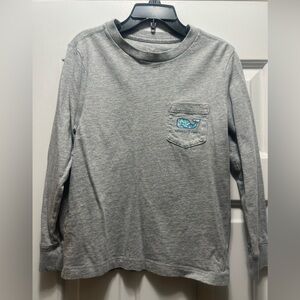 Vineyard Vines Gray Long Sleeve Shirt with Pocket Sea Turtles Size 5